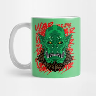 War Craft Orc Head with Background Mug